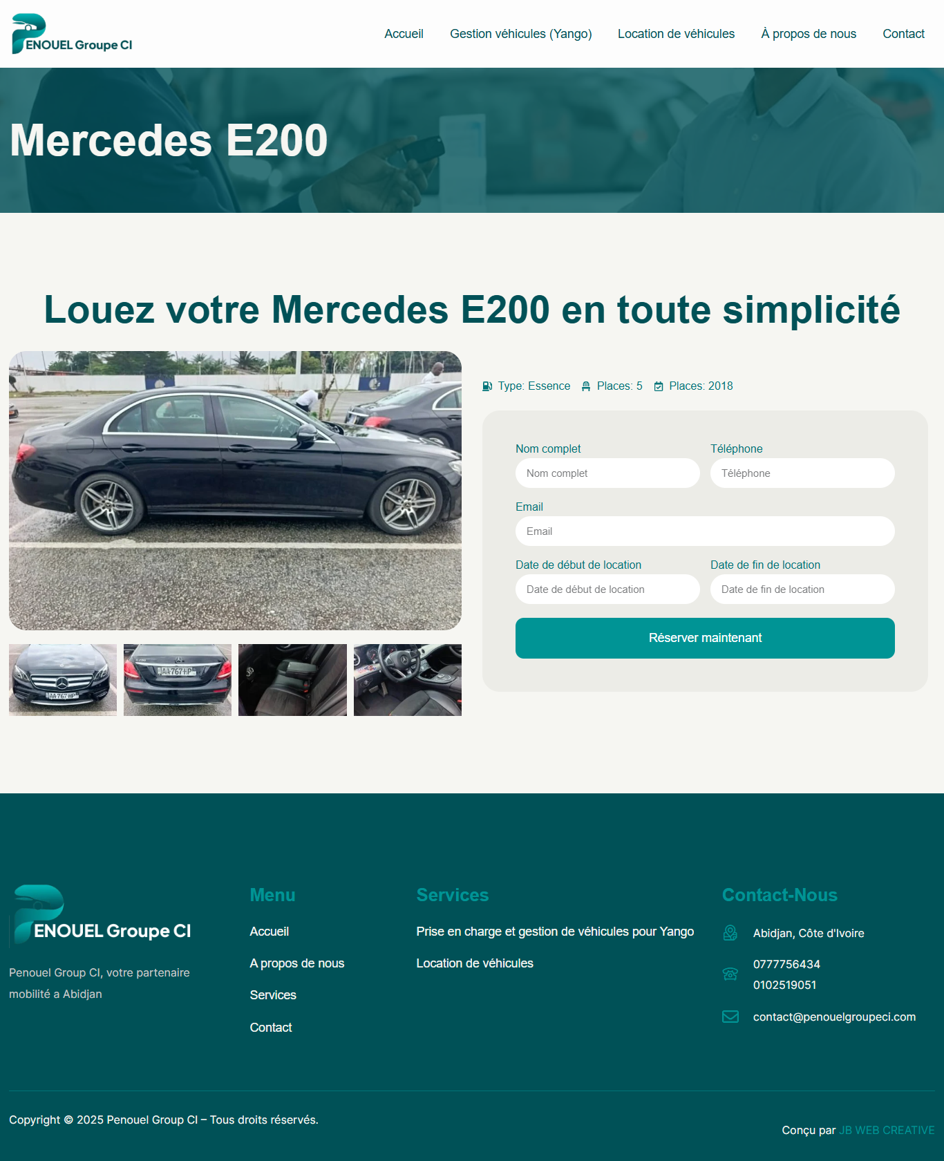 Seconde capture sur ordinateur : Penouel Group CI